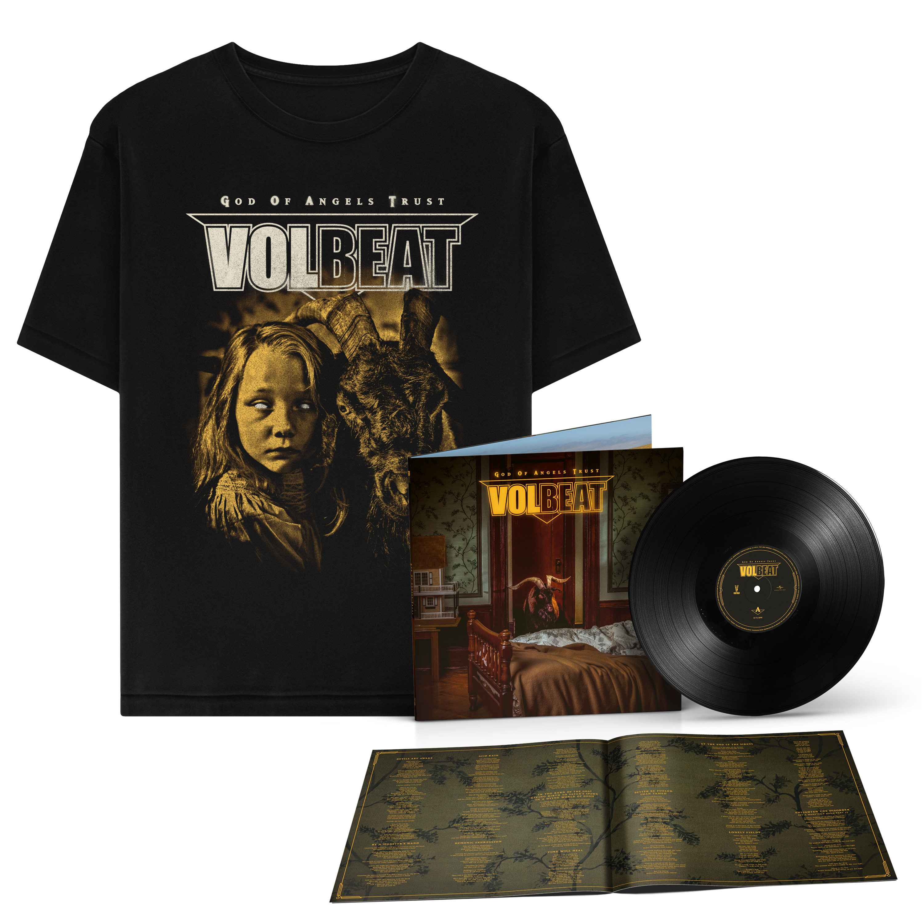 Volbeat God Of Angels Trust LP + T-Shirt 400042