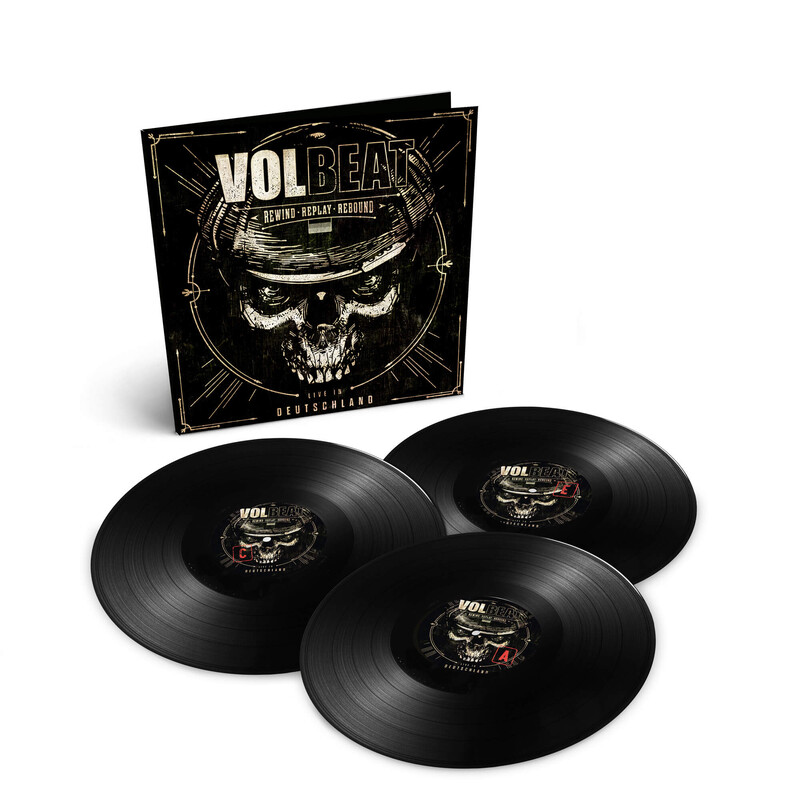 Rewind, Replay, Rebound: Live In Deutschland (3LP) von Volbeat - 3LP jetzt im Volbeat Store